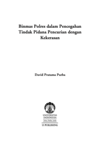 David Pratama - Binmas Polres dalam Pencegahan Tindak Pidana